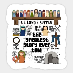 Easter Story, On The Third Day He Rose, Christian Easter, He Is Risen, Jesus Christ Sticker